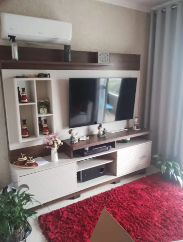 estante com painel para tv com led