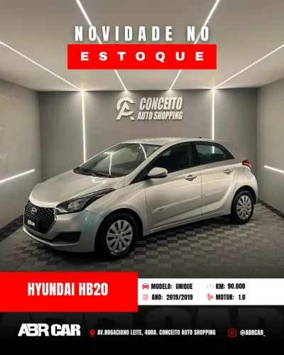 Hyundai HB20 Unique 1.0 Flex 12V Mec. 2019
