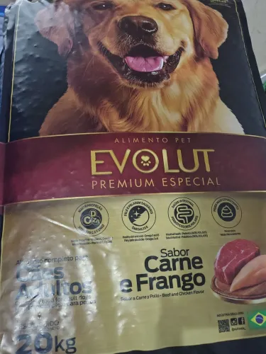 Saco com 20kgs de Ração Premium para Cães