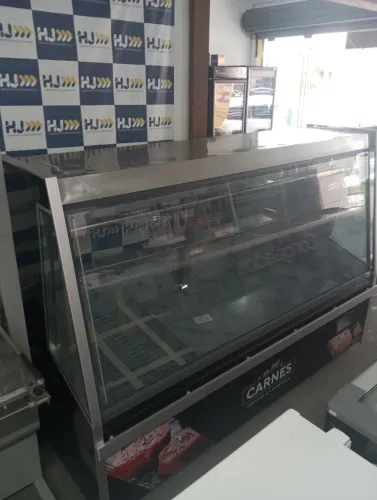NZ. Vitrine açougue 2 metros Gelopar com desembaçador no vidro