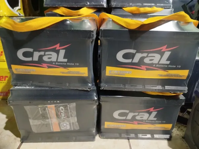 Bateria cral 60 amperes 330 reais.