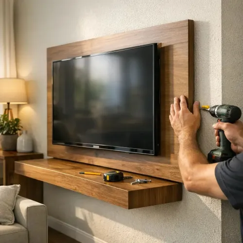 Painel rack (suporte TV)  instalação montagem