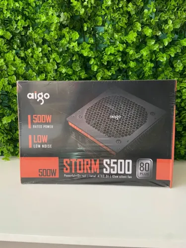 Fonte Aigo Darkflash Storm S500, 500W, 80 Plus White, PFC ATIVO DF-STORM-S500