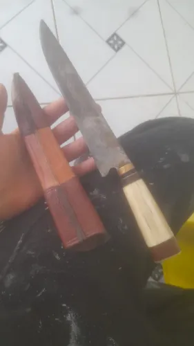 Faca antiga acerro solingen guazubira