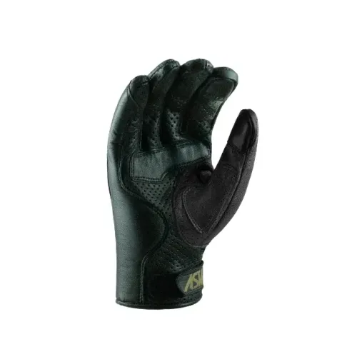 Luva Moto Touring ASW Vintage Couro Preto Adulto estilo Harley Davidson