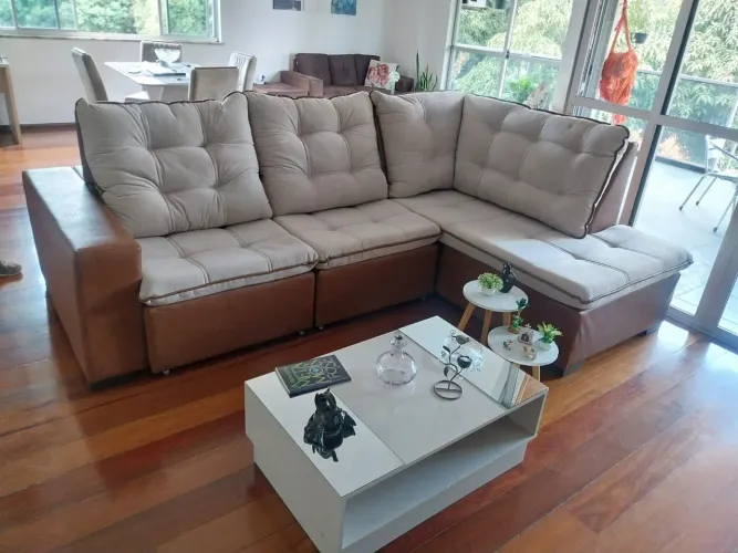 Oferta - sofá Retrátil e reclinável de alto padrão