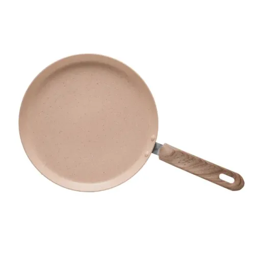 TAPIOQUEIRA EM ALUMÍNIO COM REVESTIMENTO CERÂMICO GRANITO CHEF BEGE 24CM