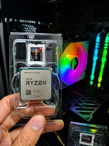 Ryzen 5 5600 AM4 AMD Processador 6 núcleos e 12 threads Cache L3 32MB PC gamer