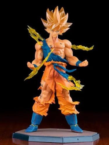 Boneco Goku Super Saiyajin ssj 2 Miniatura Dragon Ball Z Gt 18cm