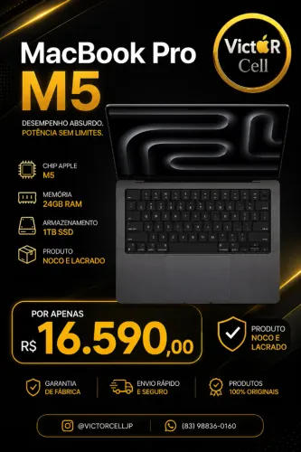 MacBook Pro M5 | 24GB RAM | 1TB SSD | Lacrado