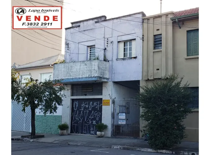 Sobrado comercial na Rua Domingo Rodrigues 431 e 435 na Lapa próximo Rua Doze de Outubro