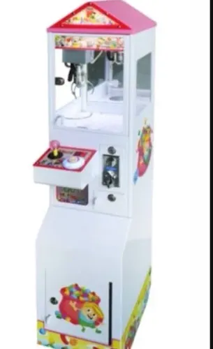 Mini Máquina de Pegar Pelúcia Profissional com Noteiro, Moedeiro e Gabinete de Metal