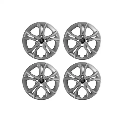 Jogo Calota Fiat Cronos Argo Aro 15 4 Uni