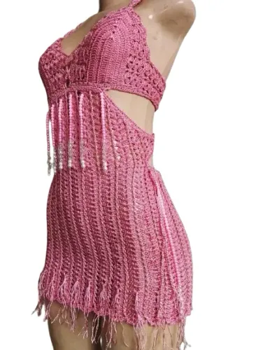 Vestido em crochê