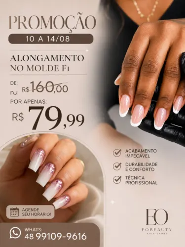 Alongamento no molde f1