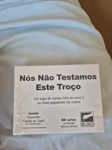 Não testamos esse troço