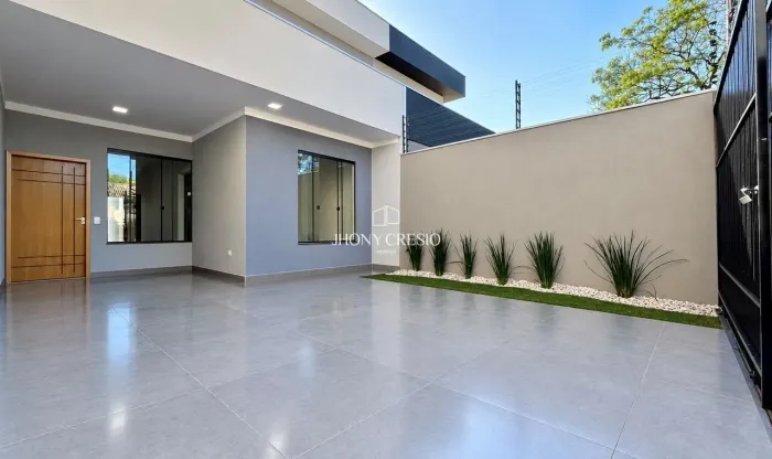 Casa nova no Jardim Itaparica com 3 quartos, suíte e área gourmet