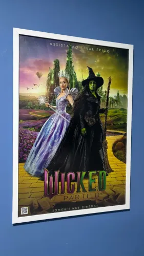 Pôster Wicked: Parte 2 - Original de Cinema (95 cm x 65 cm)