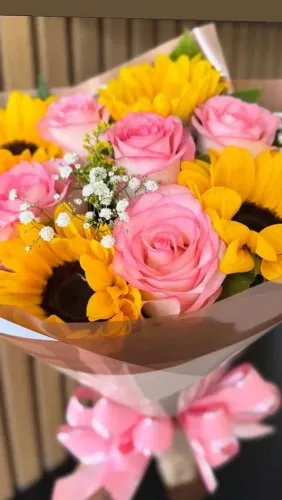 Buquê de flores naturais à pronta entrega