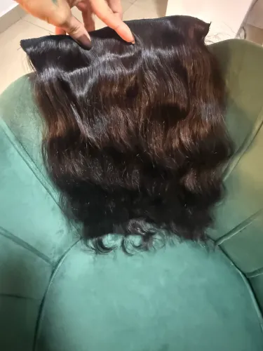 Cabelo humano 60 cm 1 telas