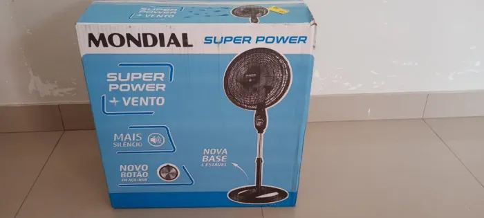 Ventilador Coluna 110V, 40cm, 6 pás, Super Power - MONDIAL