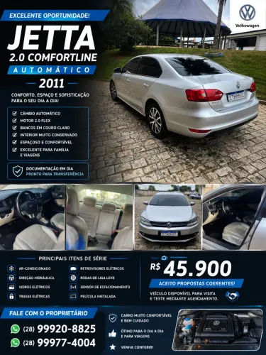 Volkswagen Jetta Comfortline 2.0 T.flex 8V 4P Tipt. 2011