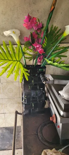 Vaso com flores