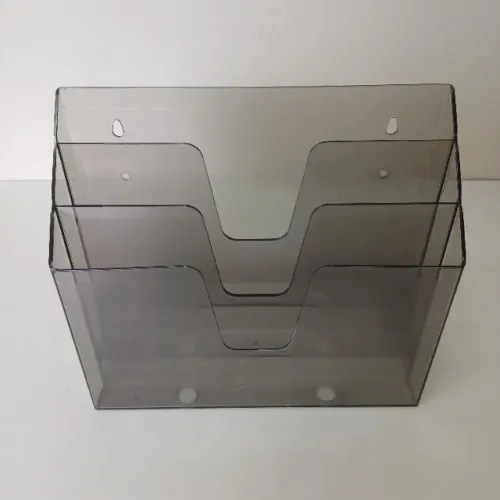 Organizador de papel triplo para parede e mesa