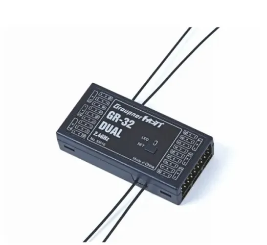 Receptor Graupner GR-32 Dual, 16 canais, para aeromodelos.