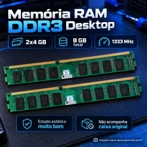 Kit 8 GB DDR3 iCLAX: 2 módulos de 4 GB