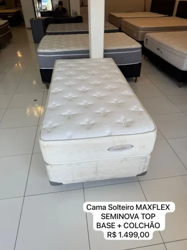 Cama de Solteiro com colchão MAXFLEX SEMINOVO - Entrego!