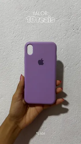 Capinha de celular lilás XR