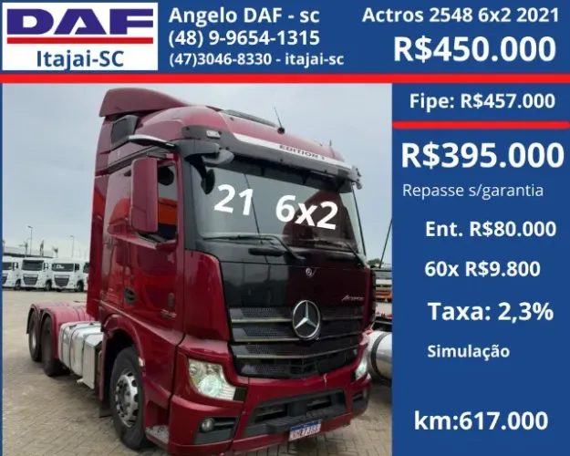 Actros 2548 6x2 2021 