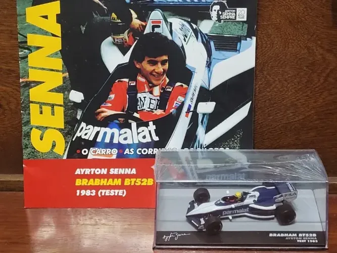 Ayrton Senna Brabham BT52B Test 1983 Lendas Brasileiras do Automobilismo F1 Miniatura 1/43