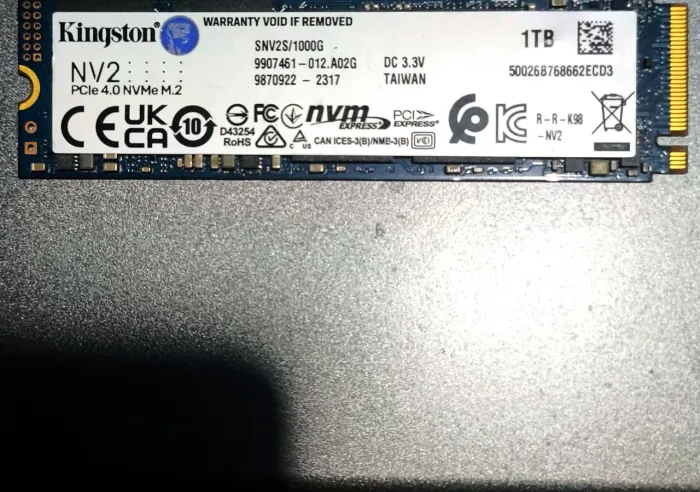 SSD Kingston NV2 1TB M.2 NVMe - 97% de Saúde<br>R$ 519,00