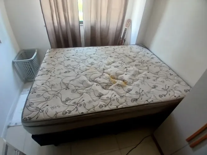 Cama box - base + colchão Ortobom  *aceito negociação*