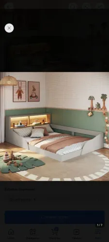 Cama montessoriana infantil