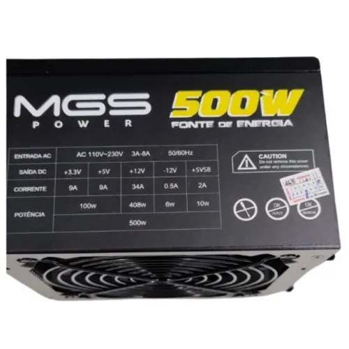 Fonte MGS Power 500w