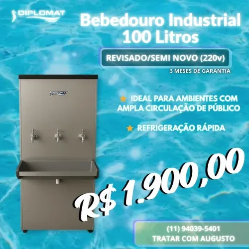 Bebedouro Industrial 100L - 220V