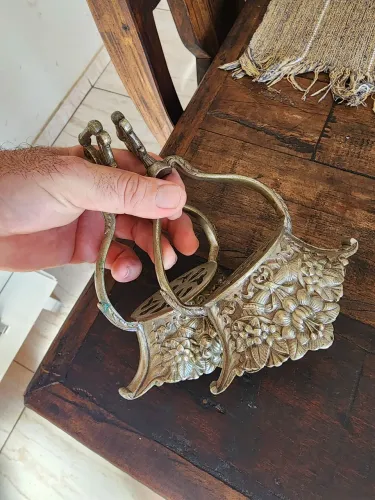Antigo par de estribos campana