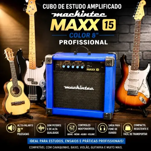 Cubo de estudo Amplificado Mackintec Maxx 15 Color 8? - PROFISSIONAL