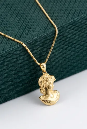 Corrente de ouro com pingente