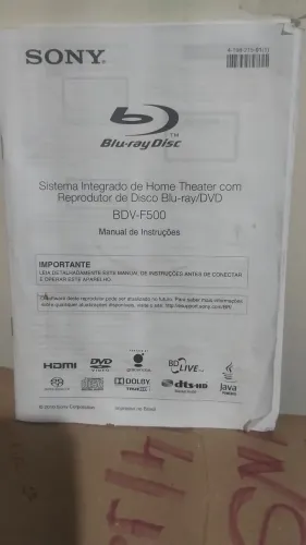 BLU-RAY DISC BDV-F500 POUCO USO PRESSE NOVO COM MANUAL CONTROLE REMOTO TUDO 100% É só USAR