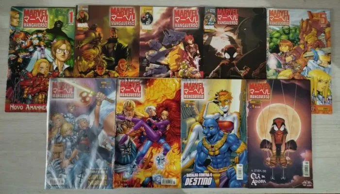 HQs Quadrinhos Marvel Mangaverso (completo em 13 volumes)
