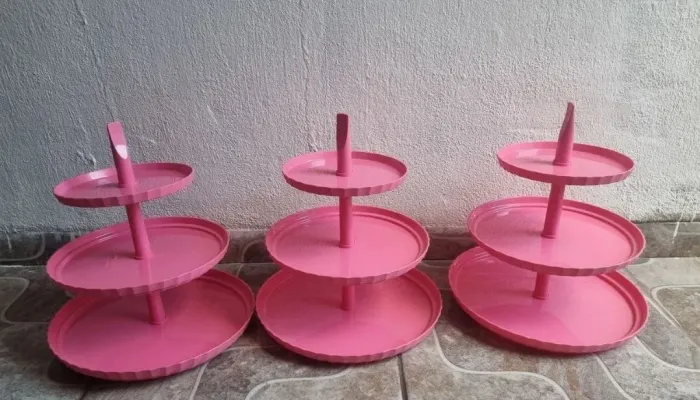 Porta docinhos triplo novo