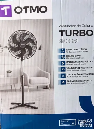 Ventilador de coluna 45 cm. Novo lacrado de fábrica