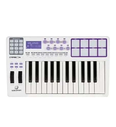 Teclado Controlador Midi Waldman Carbon 25 Teclas 8 Pads