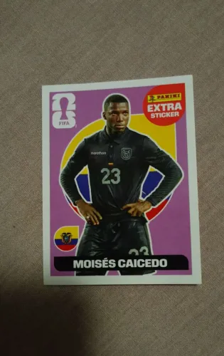 EXTRA STICKER MOISÉS CAICEDO ROXO 
