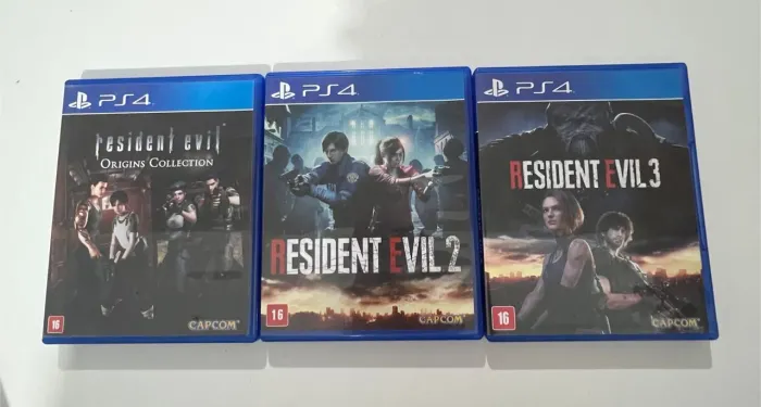 Resident evil 1,2,3 e 4 ps4