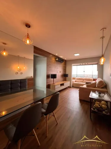 Lindo Apto Semi Mobiliado, Reformado, Projetado e Decorado, 3/4, 75m²